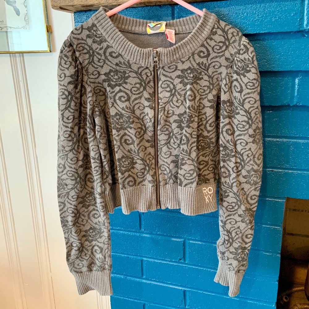 Roxy girls zip up cardigan